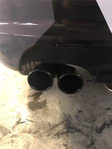 Tuyau d'échappement de voiture en acier inoxydable Offres Spéciales, ligne transversale, double rangée, gorge de queue incurvée, silencieux droit - Product Image 4