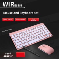 Ensemble clavier et souris sans fil 108 touches mini à commutateurs ciseaux USB pour ordinateurs portables et de bureau - Conception ergonomique 1600 DPI en stock