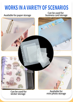Kaplo A5/A6/A7 – Intercalaires givrés en PP à 6 onglets pour agenda, pages d'indexation, protège-plaques, espaceurs de papier et onglets Filofax