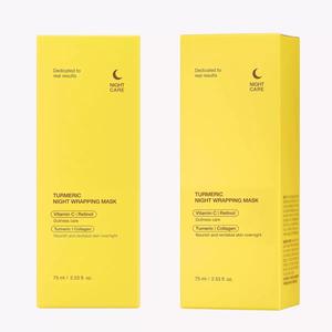 Soins de la peau coréens personnalisés en gros masque exfoliant de nuit au curcuma acide tricarboxylique blanchissant et éclaircissant la peau - Product Image 1