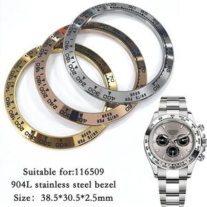 Ghiera orologio in acciaio 904L per 116509. Parti orologio Aftermarket riparazione orologiaio - Product Image 1