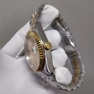 Reloj Mecánico para Hombre de 44 mm, de Lujo, con Caja Redonda de Acero Inoxidable, Cristal de Zafiro, Resistente al Agua hasta 100 m, con Calendario - Product Image 5