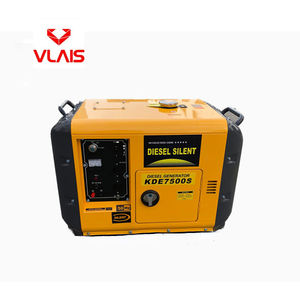 VLAIS 5kW/6kVA 220V/380V/50Hz Groupe électrogène diesel silencieux triphasé approuvé CE COC ISO Type portable à faible consommation de carburant - Product Image 1
