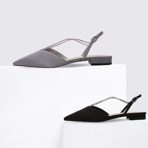 Fashion Low Heel Flats Sandals for <strong>Women</strong> Elegant Casual <strong>Shoes</strong> for Woman Spring Summer Ladies <strong>Ankle</strong> <strong>Strap</strong> Business Party <strong>Shoe</strong> New - Product Image 5