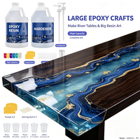 Résine Époxy Transparente Haute Qualité 1:1 pour Tables en Bois, Revêtement Époxy pour Plans de Table, Produits Époxy, Résine Époxyca