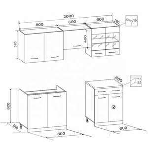 Armadietto da Cucina in Legno Semplice e Compatto, Design Cinese per Mobili e Contenitori - Product Image 6