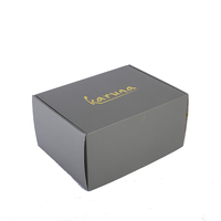 Boîte d'expédition personnalisée avec impression de citation intérieure, emballage pour vêtements et chaussures, conteneur pliable en carton ondulé