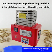 Fourneau de fusion d'or à refroidissement par eau, induction à haute température et moyenne fréquence pour l'or, l'argent, le cuivre et les métaux, 1450 degrés