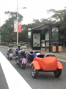 Vélo électrique rétro à side-car à roues larges, vélo <span class=keywords><strong>cargo</strong></span>, scooter chopper - Product Image 2