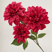 Fleurs artificielles en soie rouge pour mariage, vente en gros, pour arrangements décoratifs, roses rouges bordeaux, pivoines, hortensias, fleurs artificielles