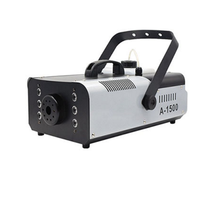 Machine à fumée portable 6 LED RGB 1500W avec télécommande pour scène, mariage, DJ, discothèque
