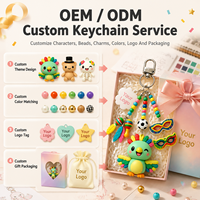 Porte-clés Weimei personnalisé multi-styles avec perles, figurine mignonne en PVC, mini-porte-clés pour sac, couleur personnalisée, cadeau porte-clés sur le thème des fêtes