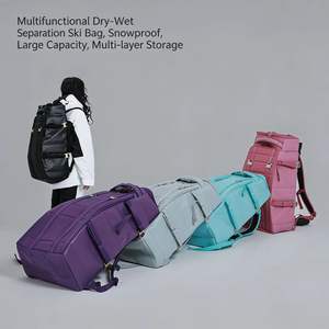 Sac à dos <span class=keywords><strong>de</strong></span> <span class=keywords><strong>ski</strong></span> <span class=keywords><strong>d</strong></span>'extérieur <span class=keywords><strong>de</strong></span> grande capacité 65L, plusieurs couleurs au choix, en nylon 600D, séparation sec-humide, résistant à l'usure - Product Image 2