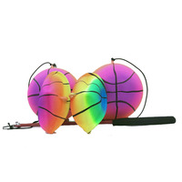 Ballon de basketball gonflable en plastique pour fitness, idéal pour les personnes d'âge moyen, les personnes âgées et les enfants - Balançoire élastique pour la danse carrée