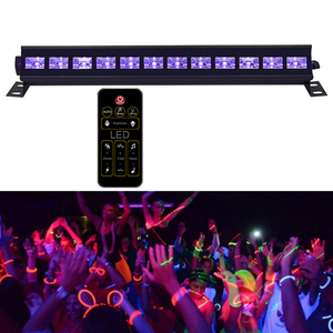 Tube lumineux LED UV 395 nm, projecteurs ultraviolets pour scène de performance, lampes UV avec interrupteur pour danse à <span class=keywords><strong>lumi</strong></span>ère noire - Product Image 3