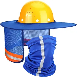 Wejump gelbe Farbe Hut Hals Schatten Helm Voll krempe Schutzhelm Cascos de Seguridad Industrial Casco Protector