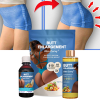 Kit d'augmentation des hanches OEM/ODM, poudre de prise de poids 400g, huile de Maca Plus pour le façonnage des hanches à la pêche 250ML + sirop 200ML