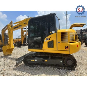 Excavatrice sur chenilles Komatsu PC70 d'occasion d'origine japonaise pour l'exploitation minière |   Moteur, boîte de vitesses et pompe d'occasion en excellent état de 7 tonnes |   Vente en bon état - Product Image 1