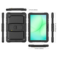 Étui de tablette pliable avec béquille pour Samsung Tab A9 Plus 11 pouces X210 X215 2023 A11 PLUS, résistant aux chocs, robuste, anti-chute