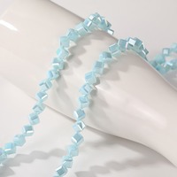Perles de verre facettées AB 8mm 6mm, perles rondelles tchèques colorées, perles intercalaires pour bracelet, collier, perles de verre soufflé à la lampe