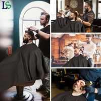 Capes de coiffure imperméables et anti-adhésives pour fabricants, tissu de coupe de cheveux antistatique, cape de salon de coiffure avec logo imprimé