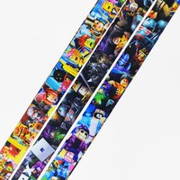 Roblox Anime Cartoon Lanyard Long Cou Sangle pour Téléphone ID Badge Caméra Porte-Carte Manchon Fait Durable Polyester Crochet Accessoire