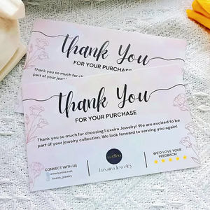 Impresión personalizada de tarjetas de felicitación de alta gama Tarjetas de agradecimiento - Product Image 3