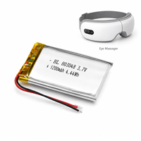 Batterie Li-Polymère Ultra Mince 8mm 3.7V 1200mAh avec PCM UN38.3 pour Masseur Oculaire – Vente en Gros (Référence 803048)