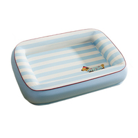 Lit rafraîchissant pour animaux de compagnie, tapis respirant en tissu de soie glacée pour chien et chat, lavable, doux, antidérapant, pour l'été, pour chiot, forme rectangulaire