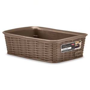 Cestino <b>plastica</b> (20x14x6cm) ELEGANCE Tortora 30901 - Product Image 2