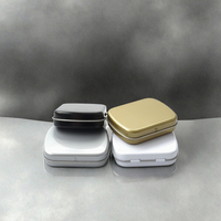 Boîte à Menthe en Métal Mini Petite Rectangulaire Personnalisée Imprimée de Qualité Alimentaire Bon Marché avec Charnière