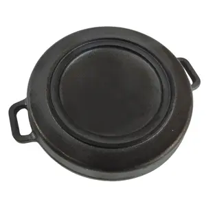 Cast Iron Stovetop BBQ Grill Pan Korean Barbecue Outdoor Kitchen Grill Plate