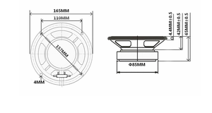 OEM ODM <strong>Supplier</strong> 6.5 Inch Audio Car <strong>Speaker</strong> 4 Ohm 50 Watt 165mm <strong>Speaker</strong> - Product Image 5