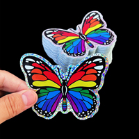 Pegatinas Promocionales Personalizadas con Logotipo, Pedido al por Mayor, Resistentes al Agua, Vinilo Resistente a los Rayos UV, Pegatinas Adhesivas de PVC con Corte de Contorno, para Regalo