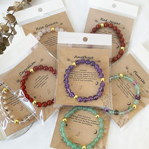 Bracelet de luxe en cristal poli, nouveau design original, bijoux colorés faits à la main pour femmes, cadeau - Product Image 1