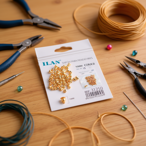 Fermaglio per orecchini Ilan 10 mm color oro per la creazione di gioielli - Product Image 3