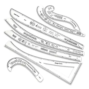 Sewing Ruler Tailor French Curve Ruler Set Fashion Pattern Design Ruler Set- Sewing Pattern Making Tools