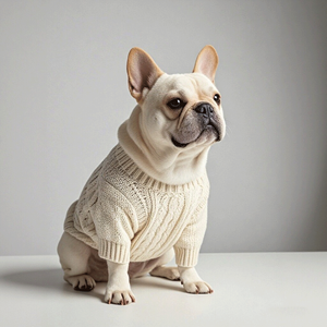 Joymay personalizado al por mayor de lujo de diseño de punto para perros suéter cálido de invierno en XL tamaño lindo Plaid mascota poliéster de punto pulóver - Product Image 2