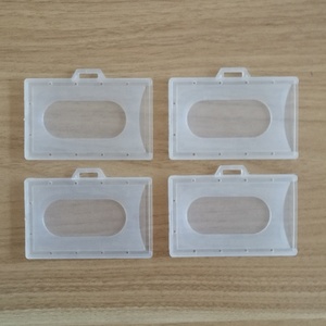 Porte-<span class=keywords><strong>badge</strong></span> d'infirmière horizontal en plastique <span class=keywords><strong>rigide</strong></span>, étui pour carte de visite - Product Image 4