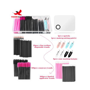 Lot de 6+ outils de maquillage de luxe jetables à prix réduit pour l'approvisionnement mixte, vente en gros usine : Brosse à cils, Brosse à sourcils, Brosse à lèvres - Product Image 4