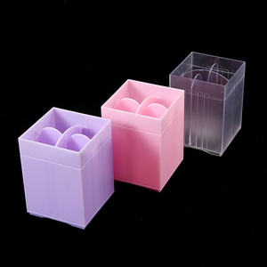 Colorful Square Nail Brush Pen Holder Desktop Organizer Container for Nail Art <b>Tool</b> <b>Storage</b> - Product Image 1