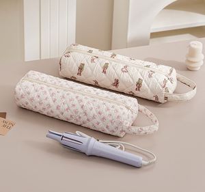 Adorable Floral Large Hanging Curling Iron Bag Fashion Foldable Quilted <b>Hair</b> <b>Dryer</b> Storage Pouch - Product Image 6