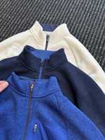 Veste polaire technique personnalisable pour homme, col montant zippé, vêtements d'extérieur, vente en gros, service OEM