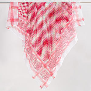 Pañuelo árabe para la cabeza para hombres adultos, Keffiyeh, color rojo desierto del Medio Oriente, Shemagh, pañuelo para la cabeza musulmán. - Product Image 3
