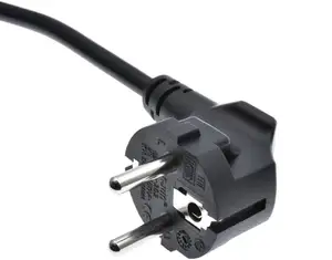 Standard Power Cord EU 2pin Power European Plug With IEC C13 Connector Power Cable