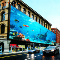 Affichage LED géant YAKE HD à effet 3D pour la publicité extérieure, écran LED extérieur P4 P5 P6 P8 P10