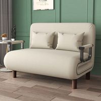 Canapé-lit pliant multifonctionnel en cuir au design moderne, unité double rétractable push-pull pour la maison, le balcon, la chambre et le salon