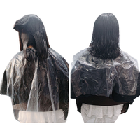Capes de couleur de cheveux imperméables jetables teinture pour cheveux et bavoirs de coiffage pour la maison et le salon