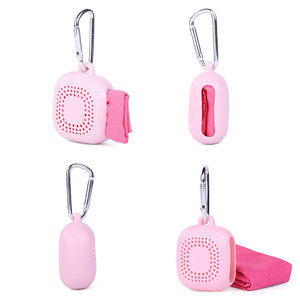 Serviette en microfibre portable à séchage rapide avec housse en silicone, mini serviette de sport compressée pour usage extérieur - Product Image 4