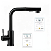 Robinet de cuisine monocommande en acier inoxydable 304, personnalisable, avec douchette extractible, eau chaude et froide, certifié CUPC, pour évier de cuisine – Fournisseur d'usine